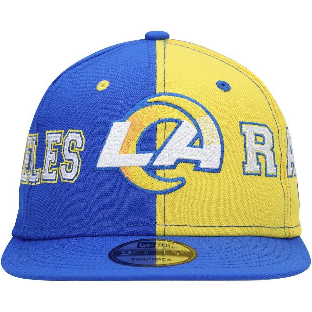 Los Angeles Rams New Era Team Split 9FIFTY Snapback Hat