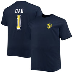 Milwaukee Brewers Big & Tall Father's Day #1 Dad T-Shirt | MLB US