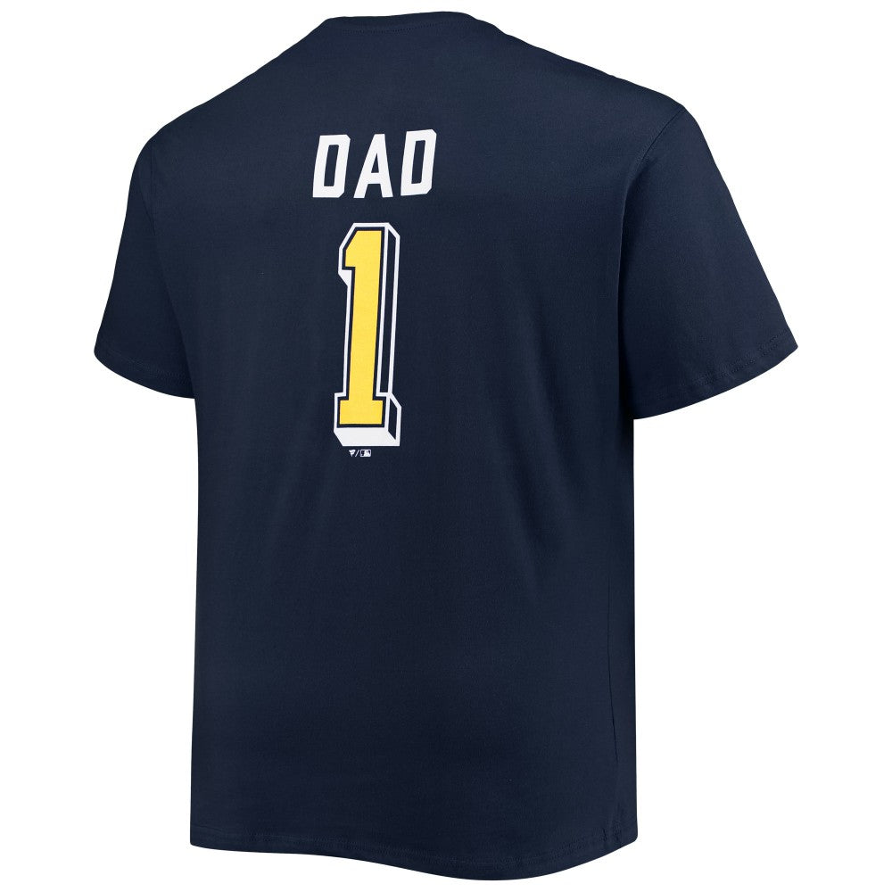 Milwaukee Brewers Big & Tall Father's Day #1 Dad T-Shirt | MLB US