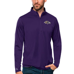 Baltimore Ravens  Antigua Tribute Quarter-Zip Lightweight Pullover Top