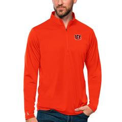Cincinnati Bengals  Antigua Tribute Quarter-Zip Lightweight Pullover Top