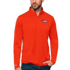 Denver Broncos  Antigua Tribute Quarter-Zip Lightweight Pullover Top