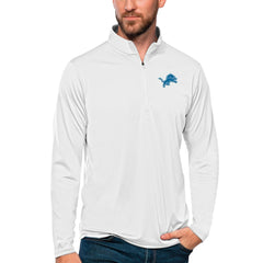 Detroit Lions  Antigua Tribute Quarter-Zip Lightweight Pullover Top