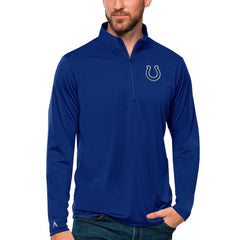 Indianapolis Colts  Antigua Tribute Quarter-Zip Lightweight Pullover Top