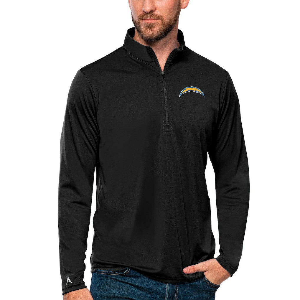 Los Angeles Chargers  Antigua Tribute Quarter-Zip Lightweight Pullover Top