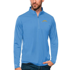 Los Angeles Chargers  Antigua Tribute Quarter-Zip Lightweight Pullover Top