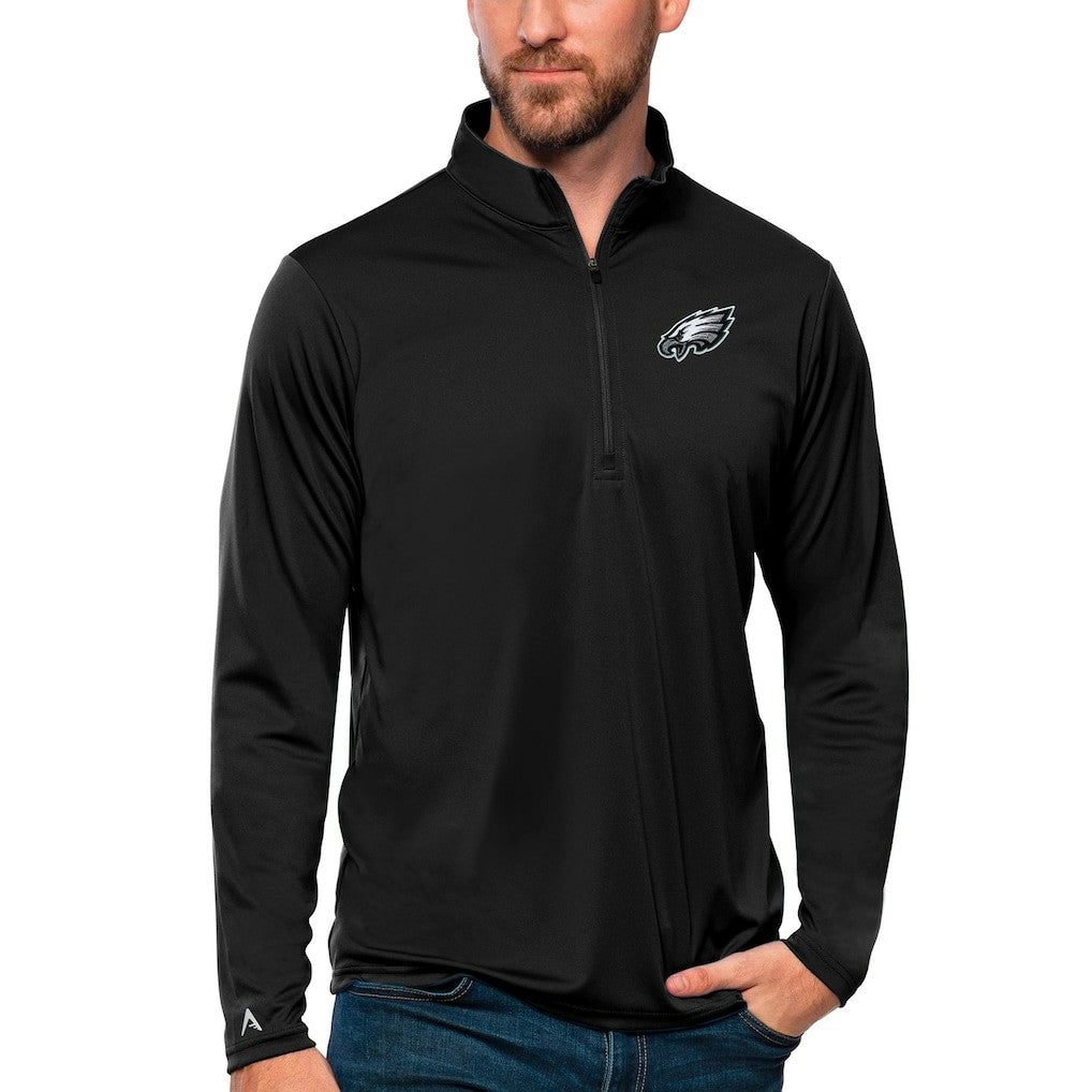 Philadelphia Eagles  Antigua Tribute Quarter-Zip Lightweight Pullover Top
