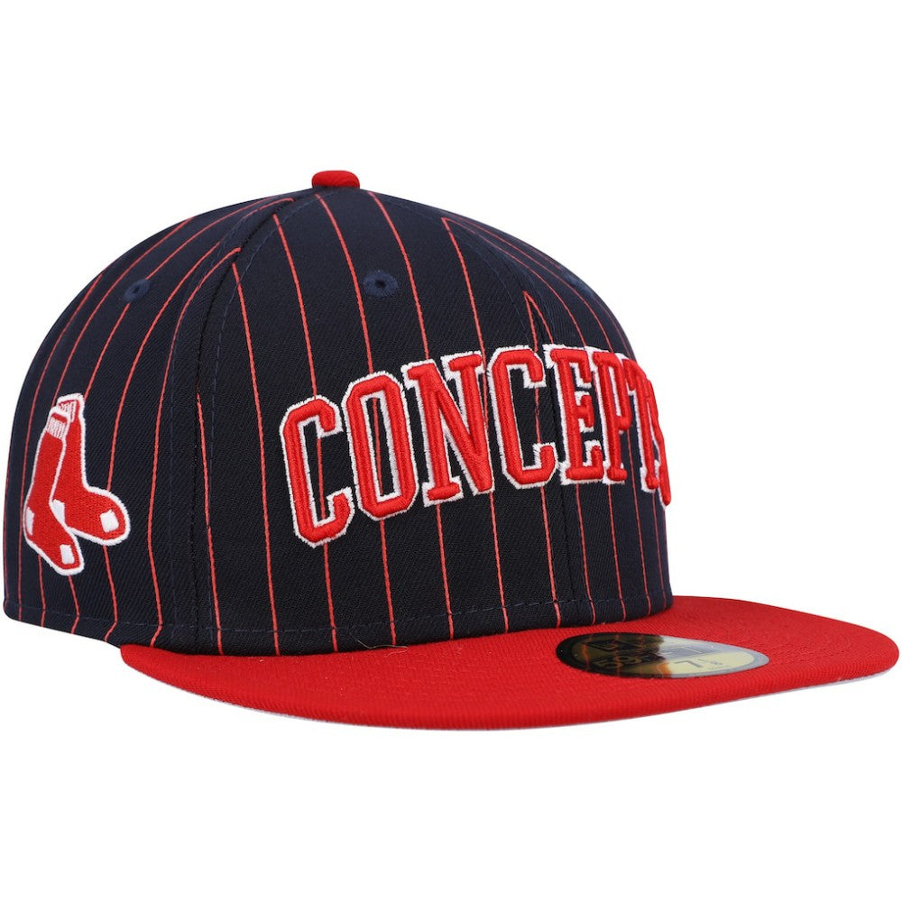 Boston Red Sox New Era Concepts Pinstripe 59FIFTY Fitted Hat | MLB Shop
