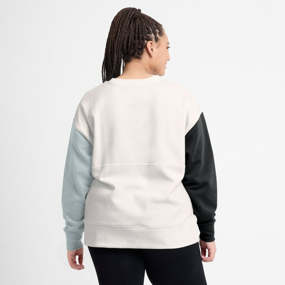 Las Vegas Raiders Fanatics Women's Colorblock Primary Logo Pullover Sweatshirt
