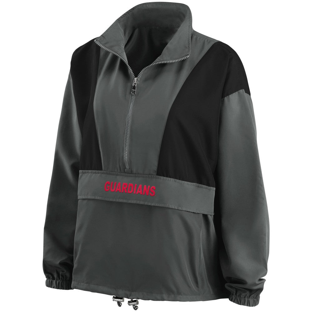 Cleveland Guardians WEAR by Erin Andrews Women's Packable Half-Zip Jacket | MLB US