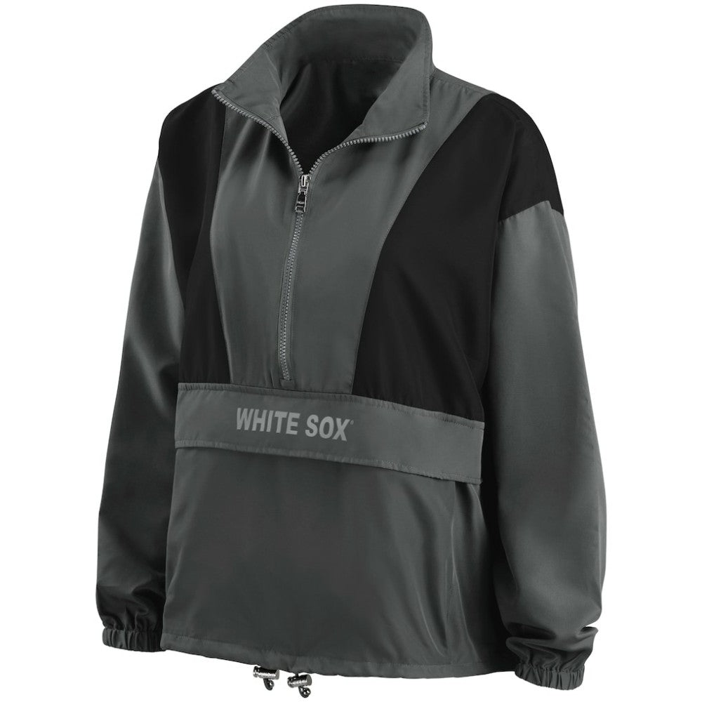 Chicago White Sox WEAR by Erin Andrews Women's Packable Half-Zip Jacket | MLB Discount