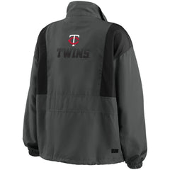 Minnesota Twins WEAR by Erin Andrews Women's Packable Half-Zip Jacket | MLB Discount