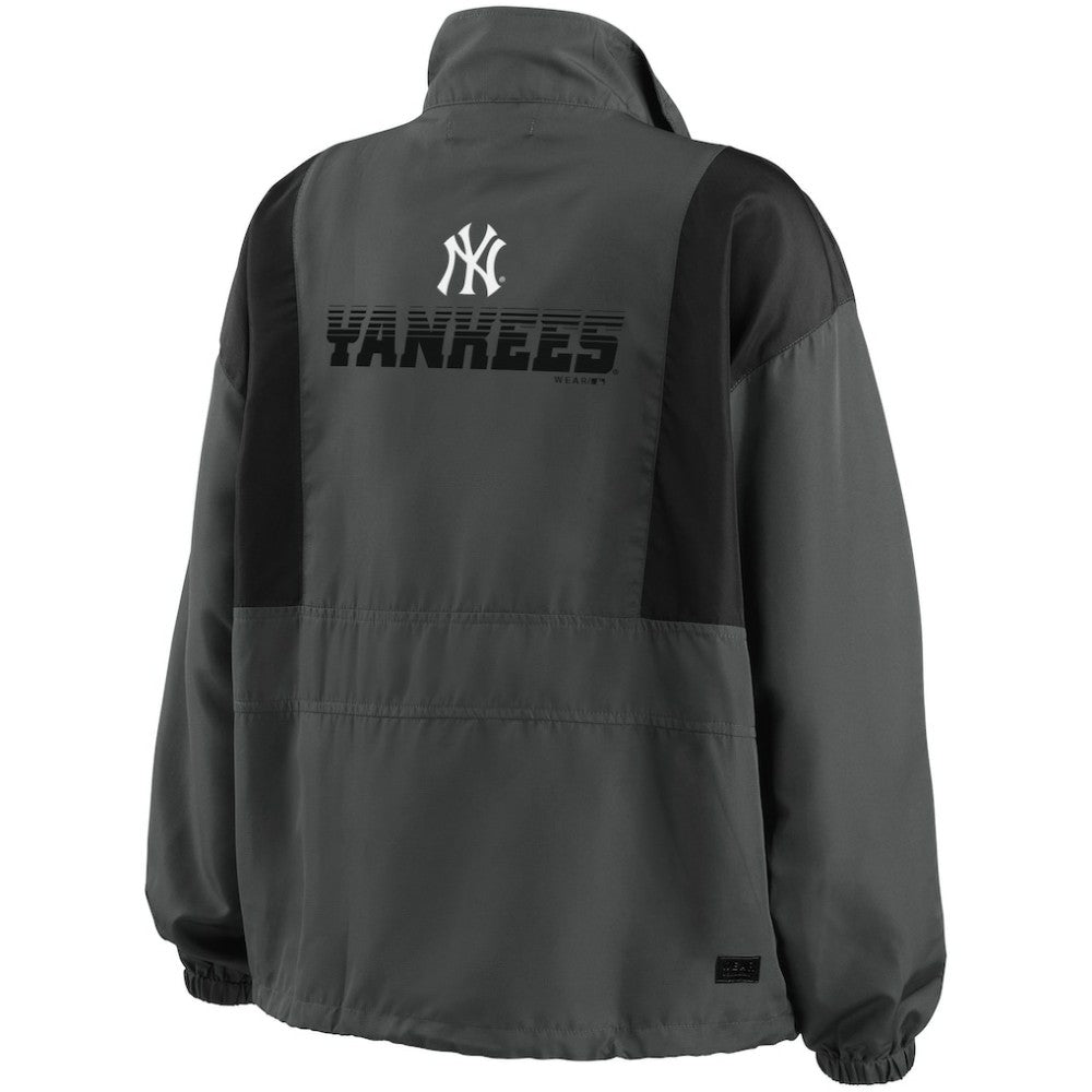 New York Yankees WEAR by Erin Andrews Women's Packable Half-Zip Jacket | MLB For sale