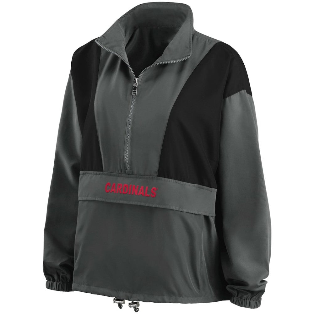 St. Louis Cardinals WEAR by Erin Andrews Women's Packable Half-Zip Jacket | MLB On Sale