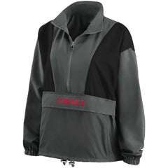 St. Louis Cardinals WEAR by Erin Andrews Women's Packable Half-Zip Jacket | MLB On Sale