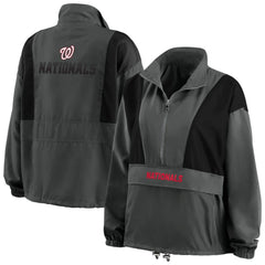 Washington Nationals WEAR by Erin Andrews Women's Packable Half-Zip Jacket | MLB Online
