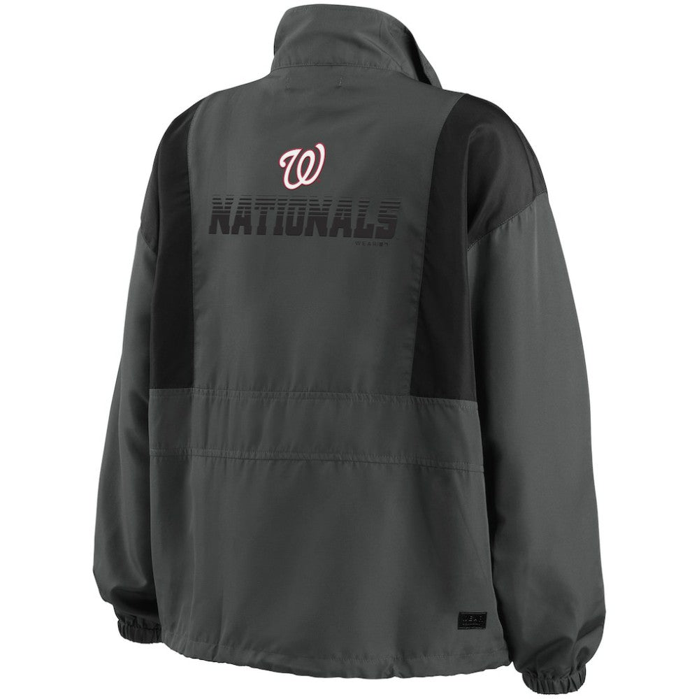 Washington Nationals WEAR by Erin Andrews Women's Packable Half-Zip Jacket | MLB Online