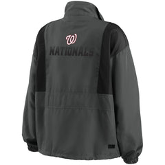 Washington Nationals WEAR by Erin Andrews Women's Packable Half-Zip Jacket | MLB Online