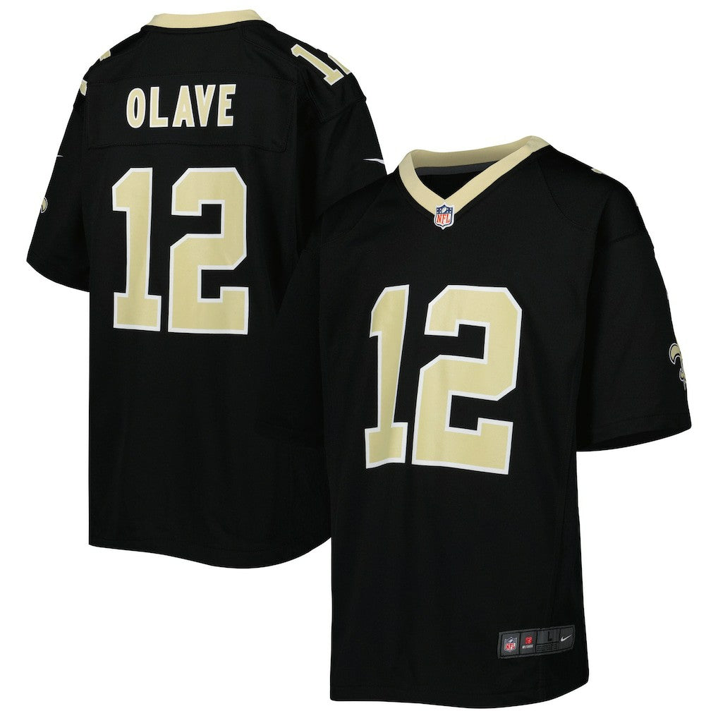 New Orleans Saints Nike Chris Olave  Youth Game Jersey