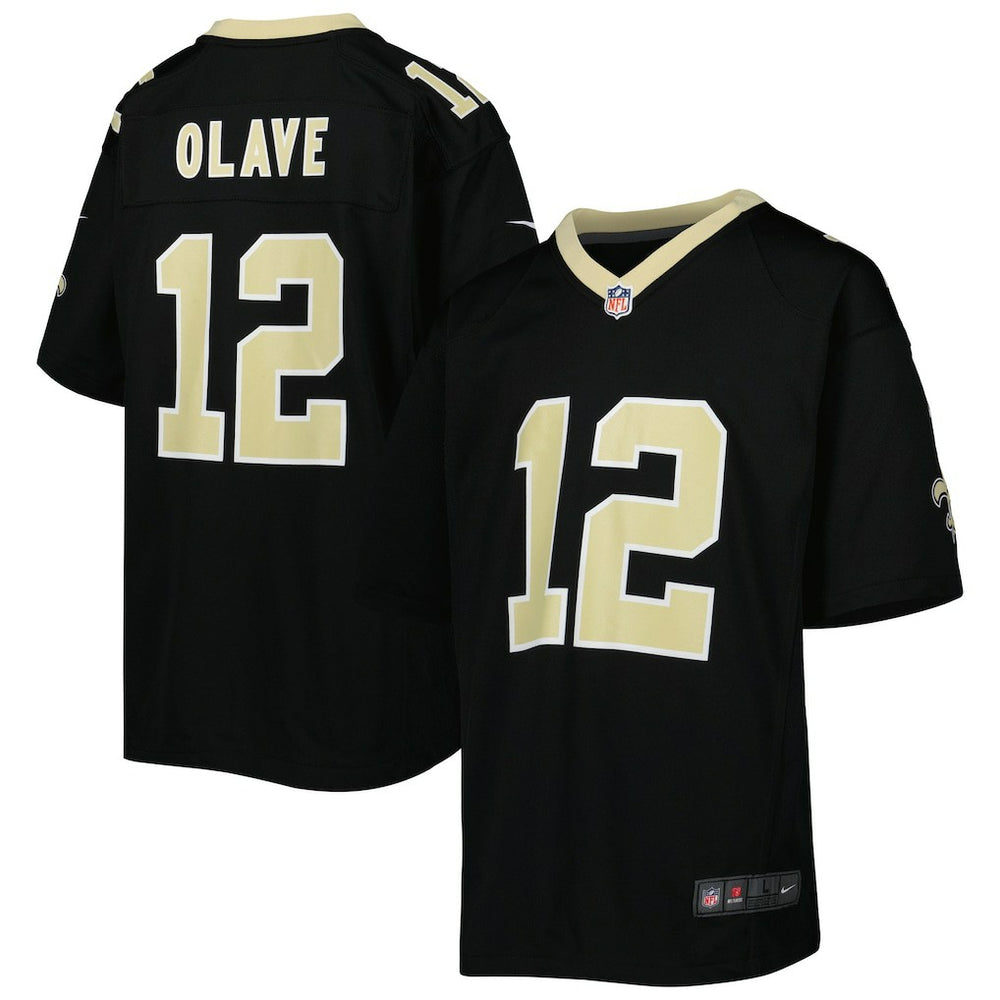 New Orleans Saints Nike Chris Olave  Youth Game Jersey