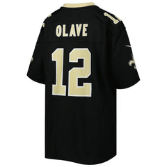 New Orleans Saints Nike Chris Olave  Youth Game Jersey