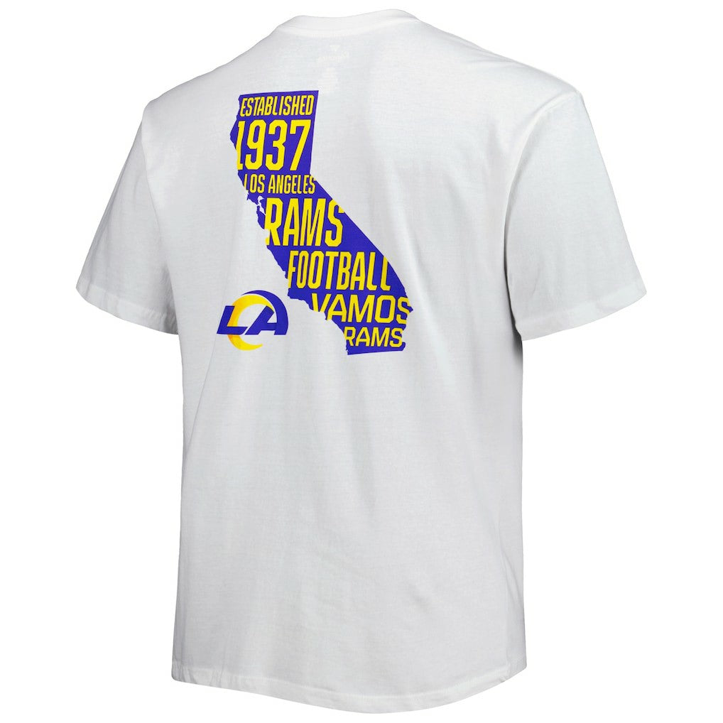 Los Angeles Rams Fanatics Big & Tall Hometown Collection Hot Shot T-Shirt