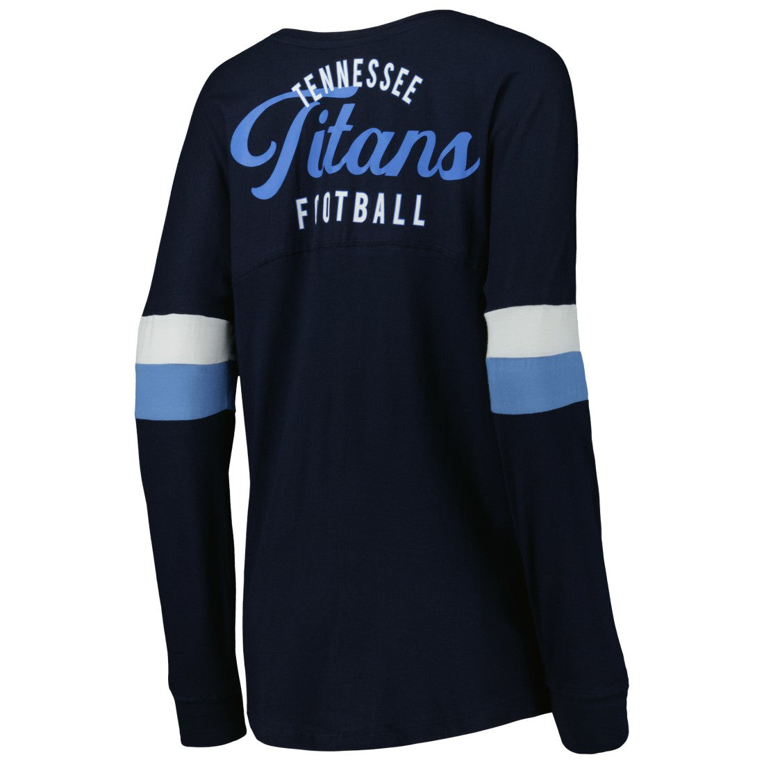 Tennessee Titans New Era Women's Athletic Varsity Lace-Up Lightweight Long Sleeve T-Shirt