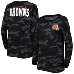 Cleveland Browns New Era Women's Camo Long Sleeve T-Shirt