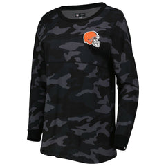 Cleveland Browns New Era Women's Camo Long Sleeve T-Shirt