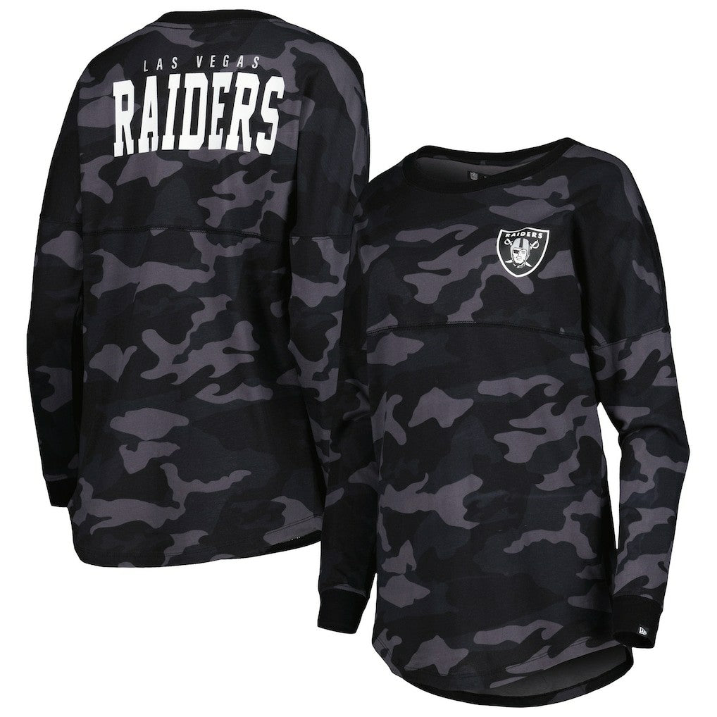 Las Vegas Raiders New Era Women's Camo Long Sleeve T-Shirt