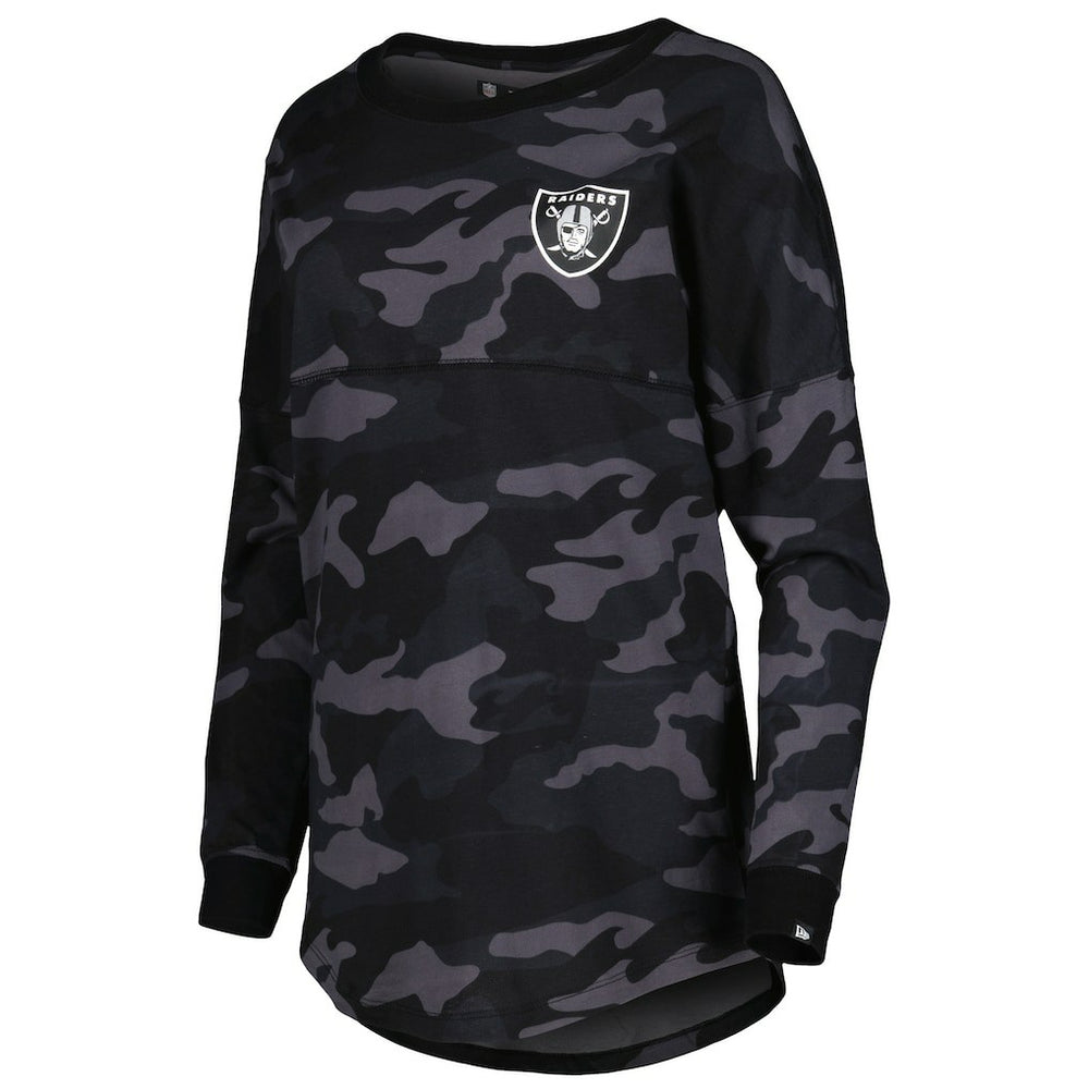 Las Vegas Raiders New Era Women's Camo Long Sleeve T-Shirt