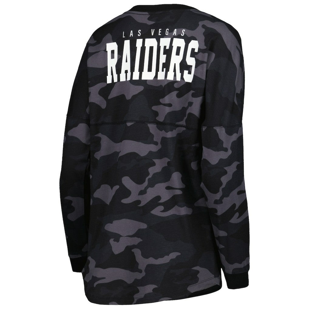 Las Vegas Raiders New Era Women's Camo Long Sleeve T-Shirt