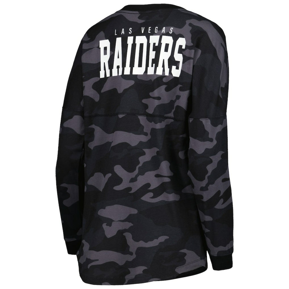 Las Vegas Raiders New Era Women's Camo Long Sleeve T-Shirt
