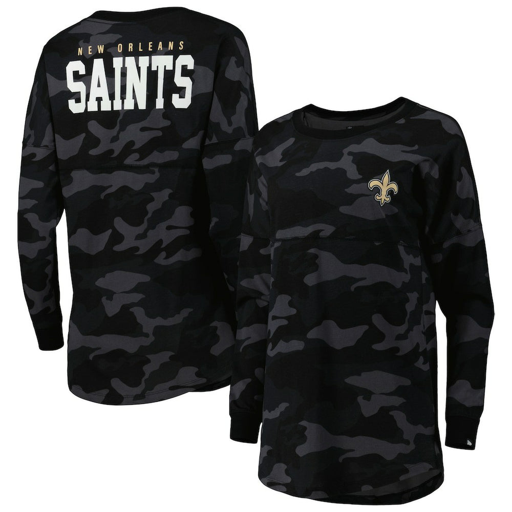 New Orleans Saints New Era Women's Camo Long Sleeve T-Shirt