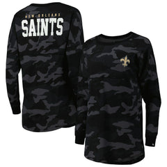 New Orleans Saints New Era Women's Camo Long Sleeve T-Shirt
