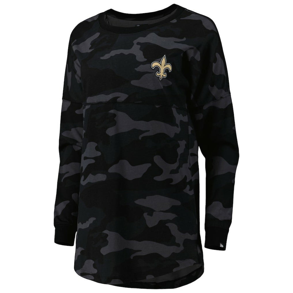 New Orleans Saints New Era Women's Camo Long Sleeve T-Shirt