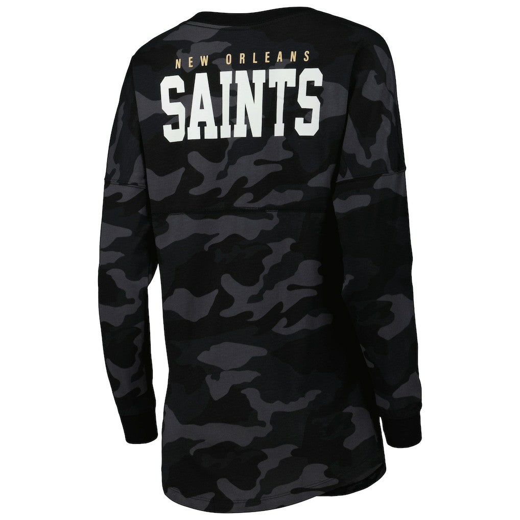 New Orleans Saints New Era Women's Camo Long Sleeve T-Shirt