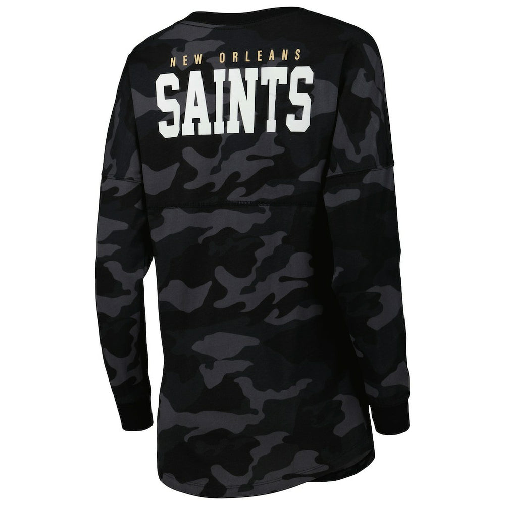 New Orleans Saints New Era Women's Camo Long Sleeve T-Shirt