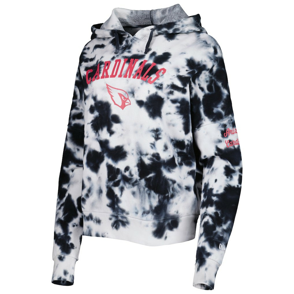 Arizona Cardinals New Era Women's Cloud Dye Fleece Pullover Hoodie