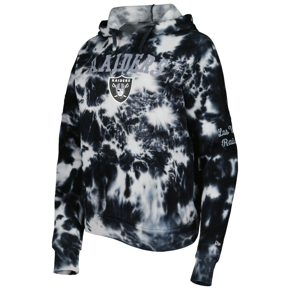Las Vegas Raiders New Era Women's Cloud Dye Fleece Pullover Hoodie