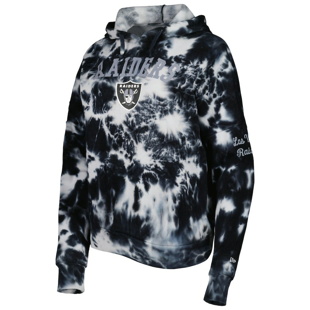 Las Vegas Raiders New Era Women's Cloud Dye Fleece Pullover Hoodie