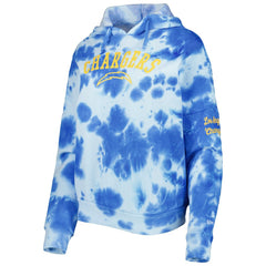 Los Angeles Chargers New Era Women's Cloud Dye Fleece Pullover Hoodie