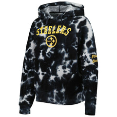 Pittsburgh Steelers New Era Women's Cloud Dye Fleece Pullover Hoodie