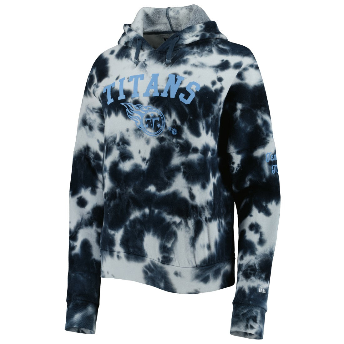 Tennessee Titans New Era Women's Cloud Dye Fleece Pullover Hoodie