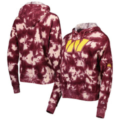 Washington Commanders New Era Women's Cloud Dye Fleece Pullover Hoodie