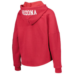 Arizona Cardinals New Era Women's Foil Sleeve Pullover Hoodie