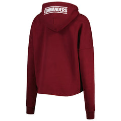 Washington Commanders New Era Women's Foil Sleeve Pullover Hoodie