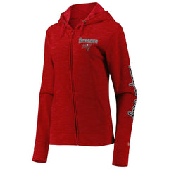 Tampa Bay Buccaneers New Era Women's Reverse Space-Dye Full-Zip Hoodie