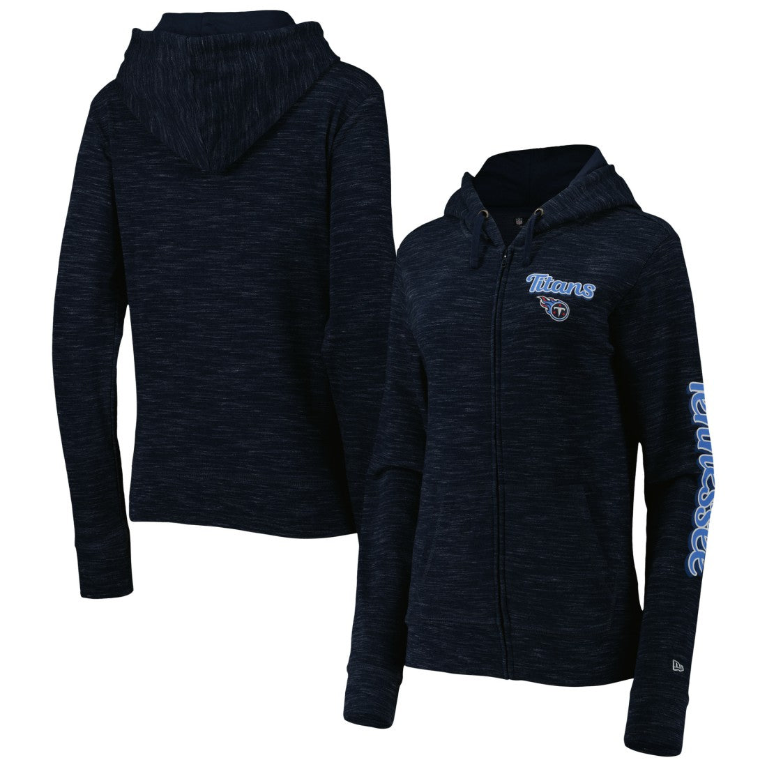 Tennessee Titans New Era Women's Reverse Full-Zip Hoodie