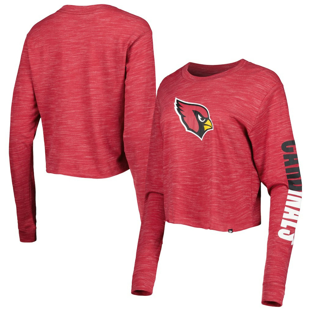 Arizona Cardinals New Era Women's Crop Long Sleeve T-Shirt
